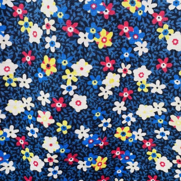 J Crew Mens Slim Fit Short Sleeve Cotton Poplin Shirt Blue Ditzy Floral Size XXL - Picture 8 of 14